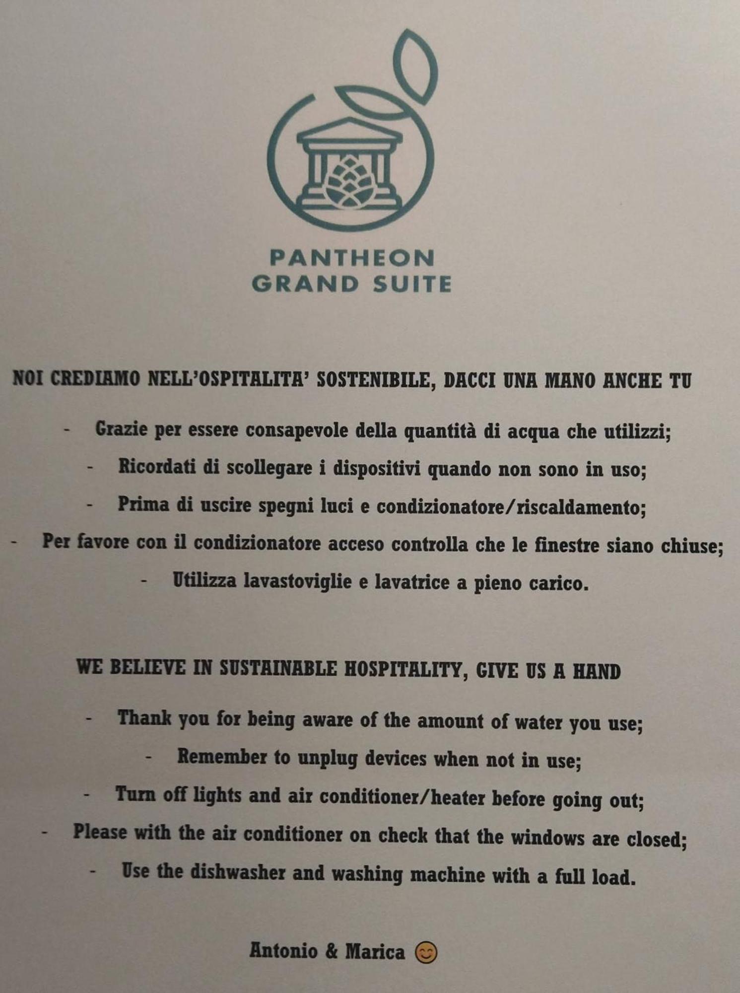 Pantheon Grand Suite Roma Exterior foto